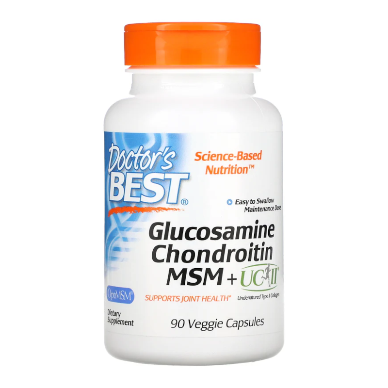Doctor's Best Glucosamine Chondroitin MSM+ UCII 90kaps - Regeneracja Stawów