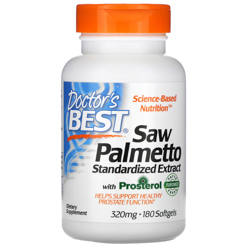 Doctor's Best Saw Palmetto 320mg 180 Softgels - Zdrowie Prostaty