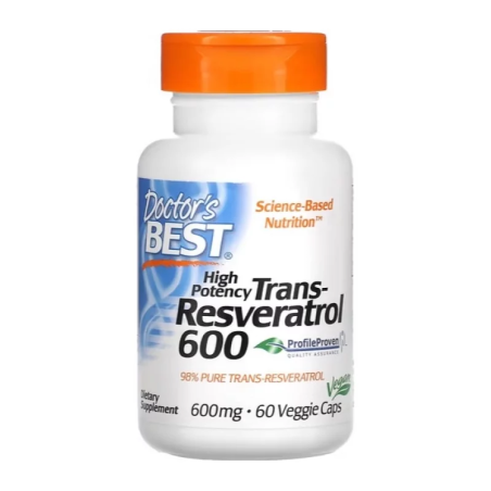 Doctor's Best Trans-Resveratrol 600mg - Wsparcie dla Serca i Młodości