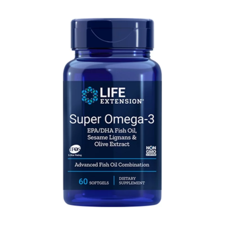 Life Extension Super Omega 3 EPA/DHA 60 kaps - Zdrowe Kwasy Tłuszczowe