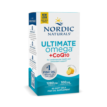 Nordic Naturals Ultimate Omega CoQ10 1280 - 60 kaps. | Omega-3, Koenzym Q10
