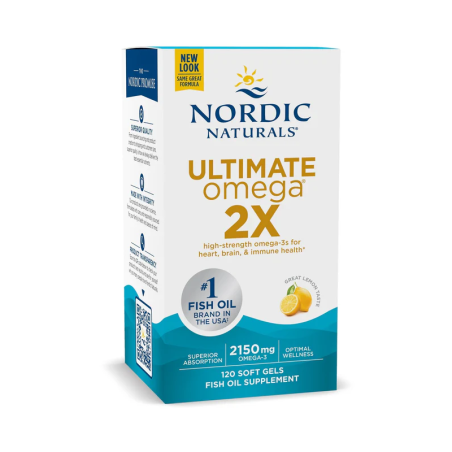 Nordic Naturals Ultimate Omega 2x 2150 Lemon 120 softgels | Sklep Biotech