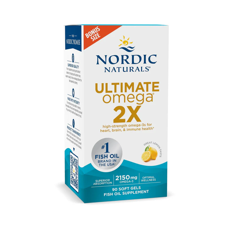 Nordic Naturals Ultimate Omega 2X 2150 Lemon 90 Softgels - Kup Teraz!