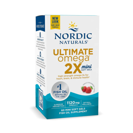 Nordic Naturals Ultimate Omega 2X Mini Strawberry 60 Softgels