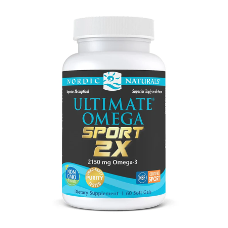 Nordic Naturals Ultimate Omega Sport 2X 2150mg 60softgels - Kwasy Omega-3 dla Sportowców