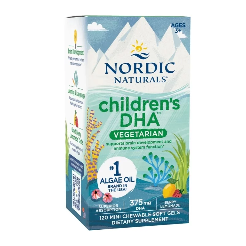 Nordic Naturals Children's DHA 375mg 120 chewables - Kwasy Omega-3 dla dzieci