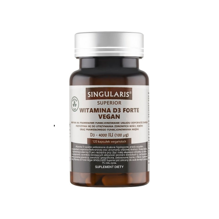 Singularis Witamina D3 Forte 4000 Vegan 120 kaps - Wegańska Witamina D3