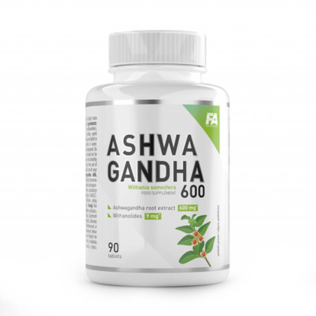 Fitness Authority Ashwagandha 600, 90 tabletek - Naturalne wsparcie na stres
