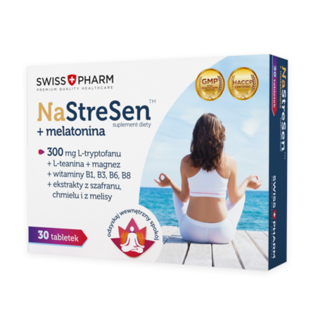 SwissPharm NaStreSen - Tabletki na Stres i Sen 30tab