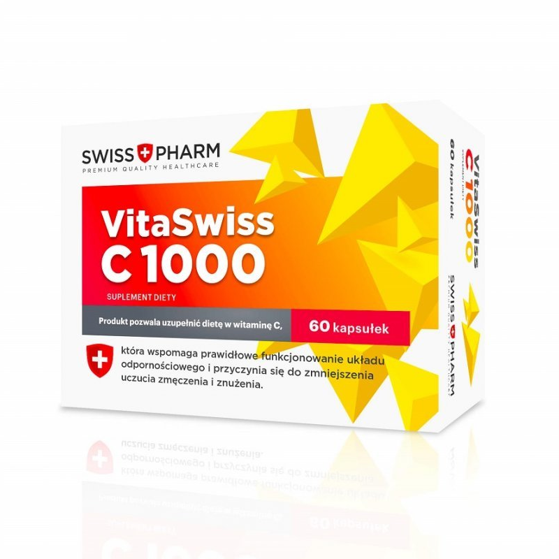 SwissPharm VitaSwiss C 1000 60 kaps - Witamina C na odporność