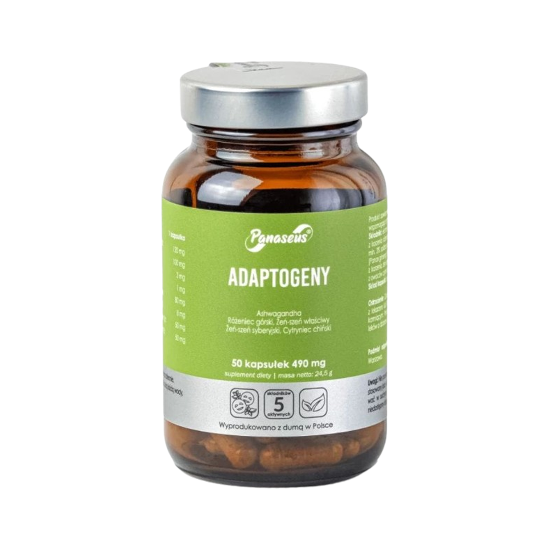 Panaseus Adaptogeny 50 kaps - Naturalne wsparcie na stres