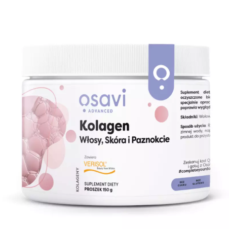 Osavi Kolagen Włosy Skóra Paznokcie 150g - Kolagen Wołowy dla Zdrowia i Urody