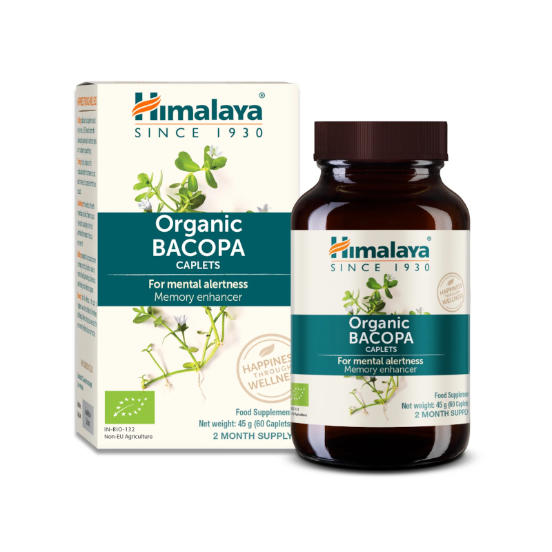 Himalaya Organic Bacopa 60 kaps. - Pamięć i Koncentracja