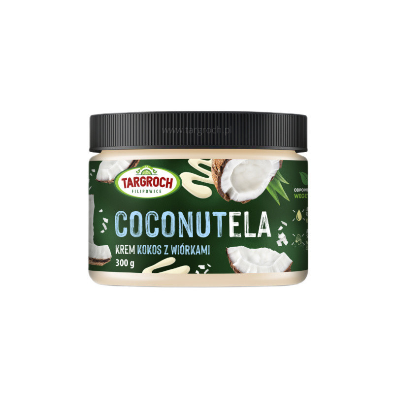 Targroch COCONUTELA Krem Kokosowy 300g - Zdrowy Krem do Smarowania