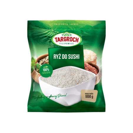 Targroch Ryż Sushi 1000g - Ryż do Sushi Najwyższej Jakości