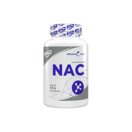 6PAK EL NAC 90 kaps - N-acetyl-L-cysteina | biotechsklep.pl