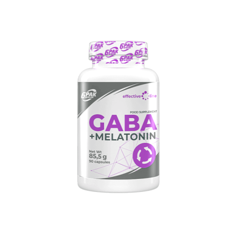 6PAK EL Gaba+Melatonin 90 kaps - Tabletki na sen
