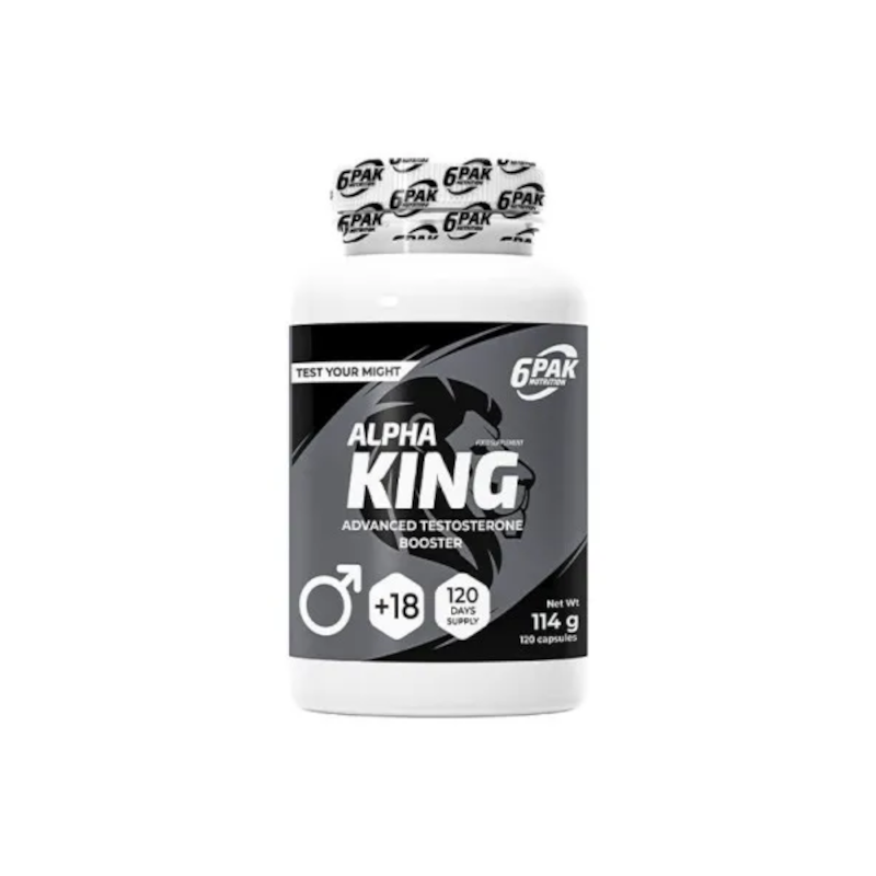 6PAK Nutrition Alpha King 120 kaps - Booster Testosteronu