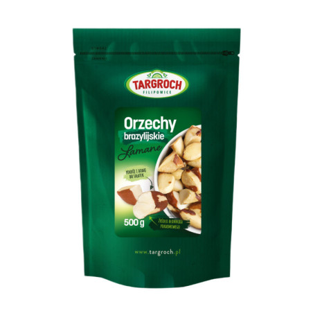 Targroch Orzechy Brazylijskie Łamane 500g - Zdrowa Przekąska