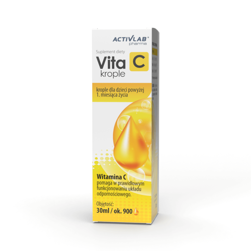 Activlab Vita C Krople 30ml - Witamina C dla odporności