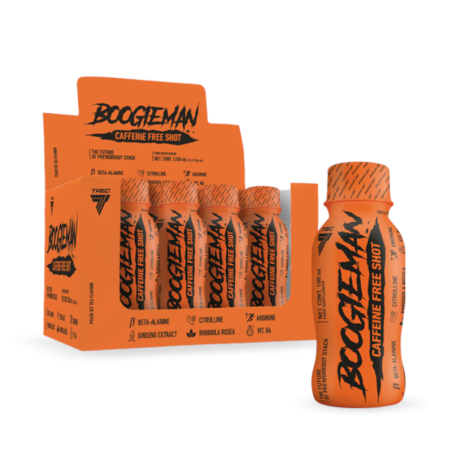 Trec Boogieman Caffeine Free 100ml Mrożona Herbata Brzoskwiniowa (12-pak) - Shot Przedtreningowy Bez Kofeiny