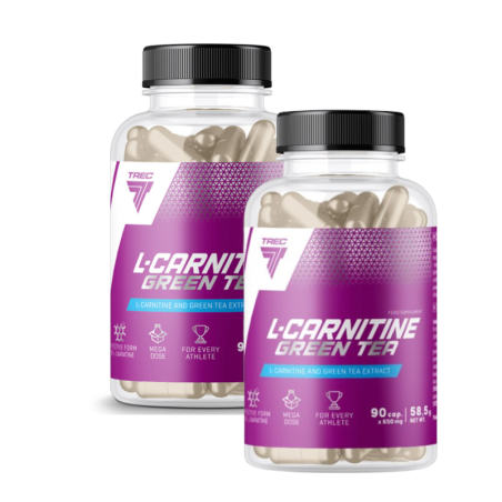 Trec Nutrition L-Carnitine + Green Tea 2x90kaps - Spalacz tłuszczu i energia