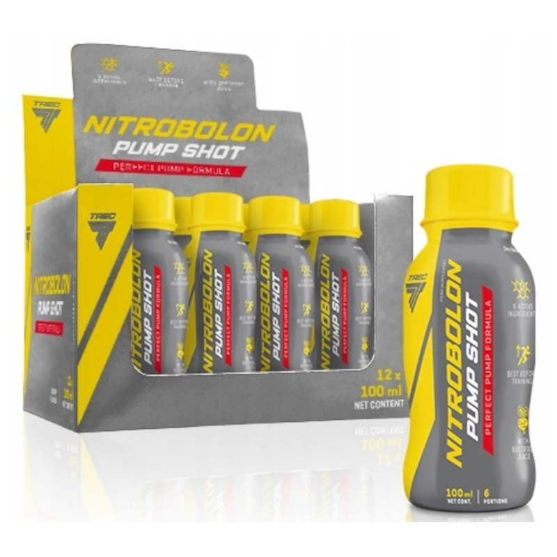 Trec Nutrition Nitrobolon Pump Shot 100ml Wiśnia (12x) - Shot Przedtreningowy