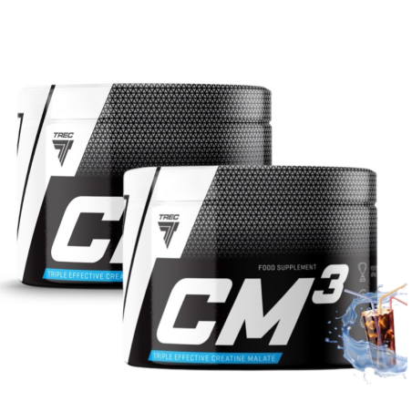 Trec Nutrition CM3 2x250g - Jabłczan Kreatyny na Siłę i Masę Mięśniową