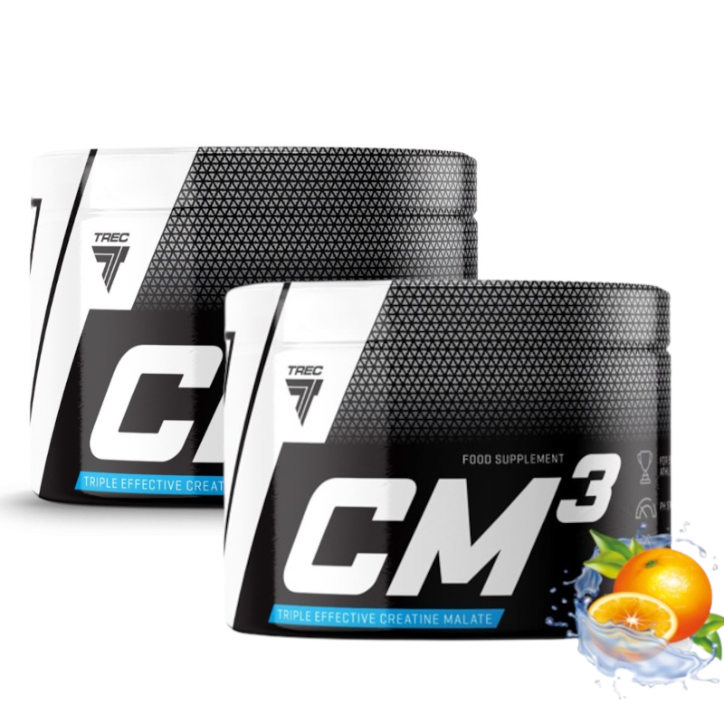 Trec Nutrition CM3 2x250g - Jabłczan Kreatyny na Siłę i Masę Mięśniową