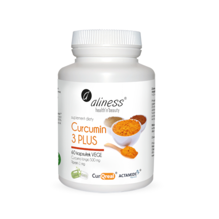 Aliness Curcumin C3 Complex + Piperyna 500mg 60kaps - Wsparcie Odporności