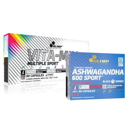 Olimp Vita-min Multiple Sport + Ashwagandha 600 Sport 60kaps - Zestaw Witamin i Minerałów