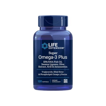 Life Extension Super Omega-3 Plus 120 kapsułek - Kwasy Omega 3, EPA, DHA