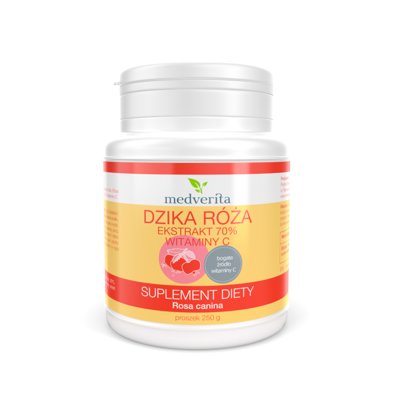 MEDVERITA Dzika Róża 250g - Naturalne źródło witaminy C