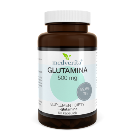 Medverita Glutamina 500mg 60 kaps - Regeneracja, Odporność, Jelita