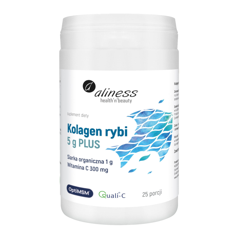 Aliness Kolagen Rybi 5g Plus - 25 porcji | Regeneracja Stawów i Skóry
