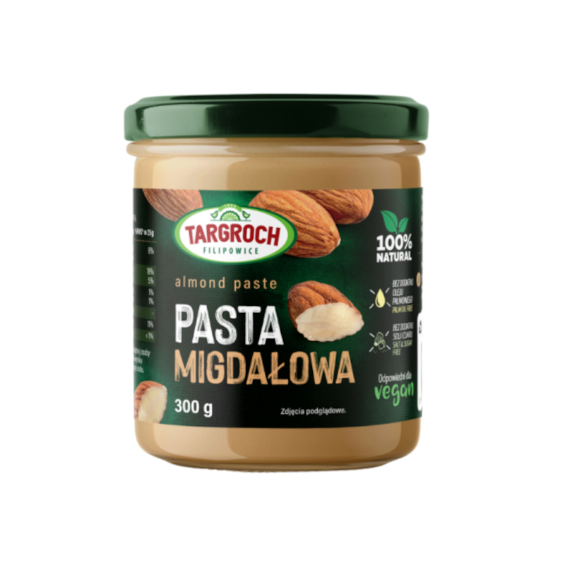 Targroch Pasta Migdałowa 300g - Zdrowa Żywność Bez Cukru