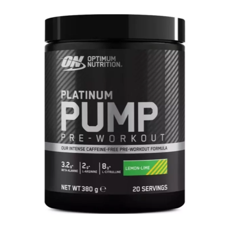 Optimum Nutrition Platinum Pump Pre-Workout 380g - Przedtreningówka Bez Kreatyny