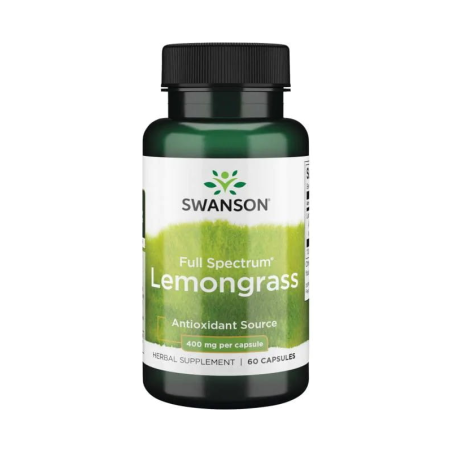 Swanson Lemongrass 400mg 60 kaps - Detoks i Antyoksydanty