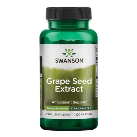 Swanson Grape Seed Extract 120kaps - Wsparcie odporności i antyoksydacja