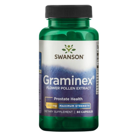 Swanson Graminex 500mg - Zdrowa Prostata 60kaps - Suplement dla Mężczyzn