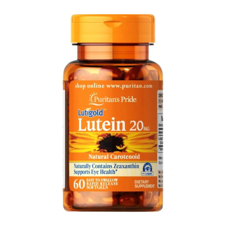 Puritan's Pride Lutein 20mg 60 kaps. - Wsparcie dla wzroku