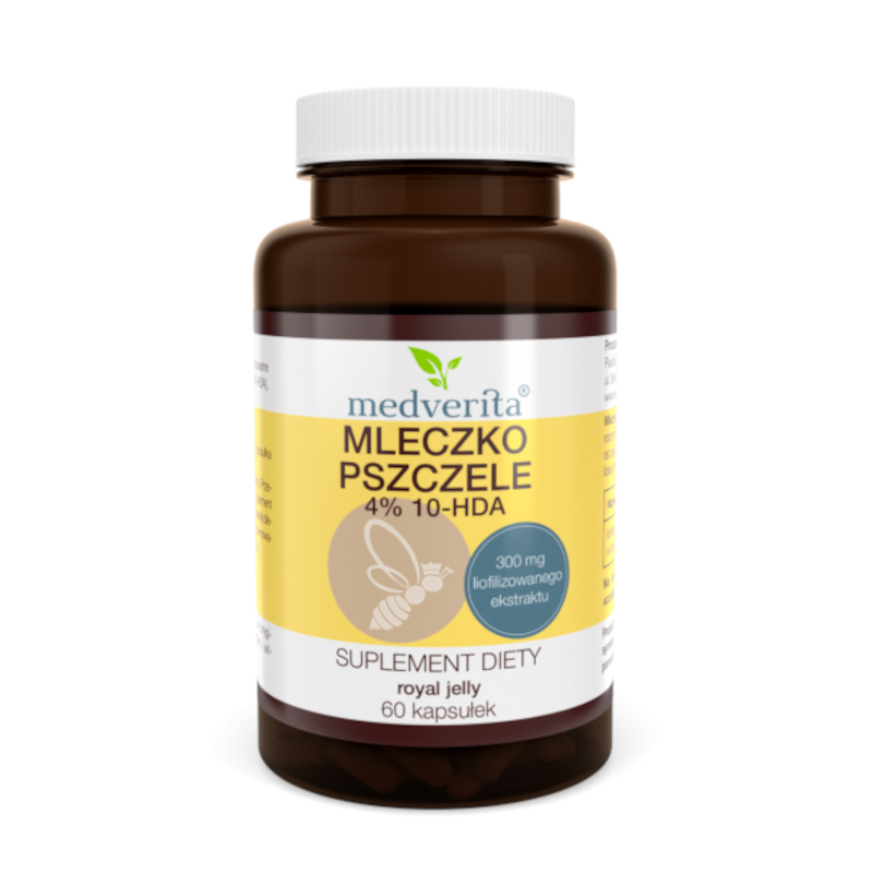 MEDVERITA Mleczko Pszczele 300mg 60kaps - Wsparcie odporności