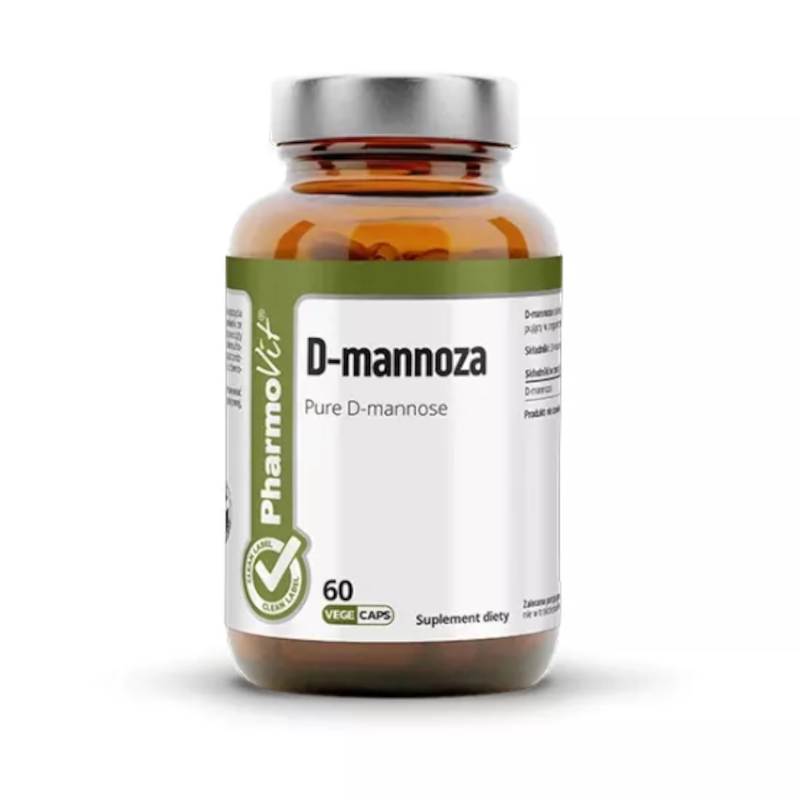 Pharmovit D-mannoza 60 kaps - Wsparcie układu pokarmowego