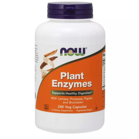 Now Foods Plant Enzymes 240 kaps - Wsparcie Trawienia