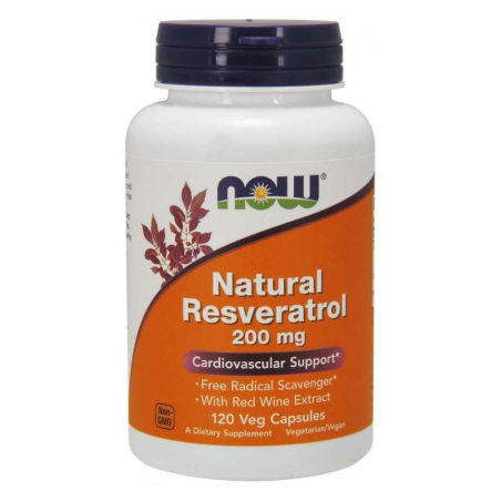 Now Foods Resveratrol 200mg - wsparcie serca i antyoksydacja