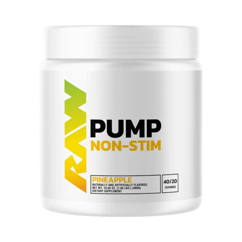 RAW Nutrition Pump Non-Stim 480g - Przedtreningówka Bez Kofeiny