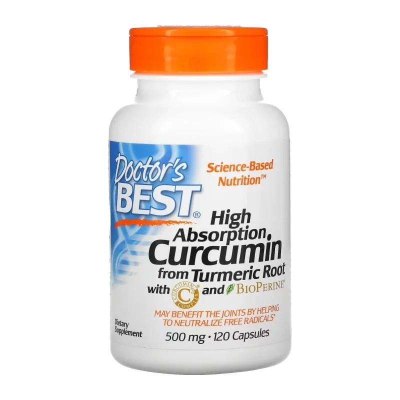 Doctor's Best Curcumin C3 Complex & BioPerine 120vcaps - Regeneracja Stawów