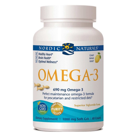 Nordic Naturals Omega Fish Gelatin Lemon 60softgels - Kup Teraz!