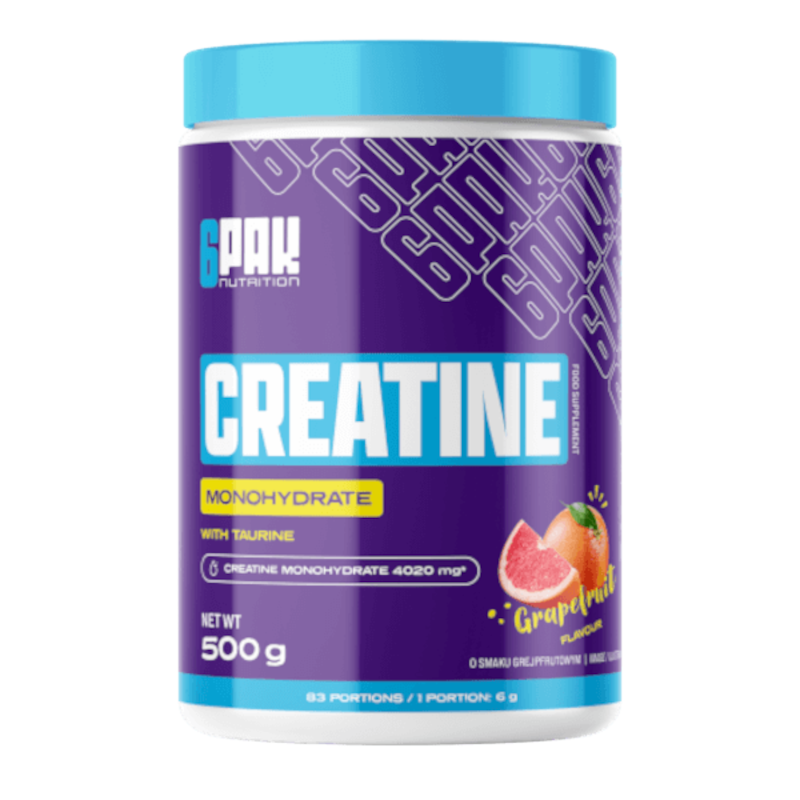 6PAK Creatine Monohydrate 500g - Monohydrat Kreatyny dla Siły i Masy