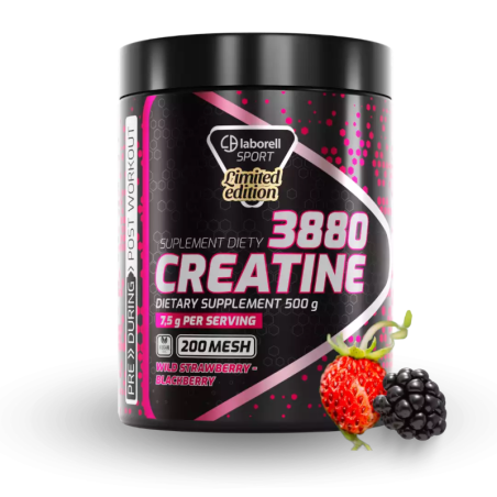 Laborell Creatine 3880 Truskawka Jeżyna 500g - Monohydrat Kreatyny